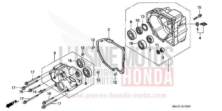 GEHAEUSE, HINTEN von Pan-European ABS TASMANIA GREEN ME (G142) von 1998
